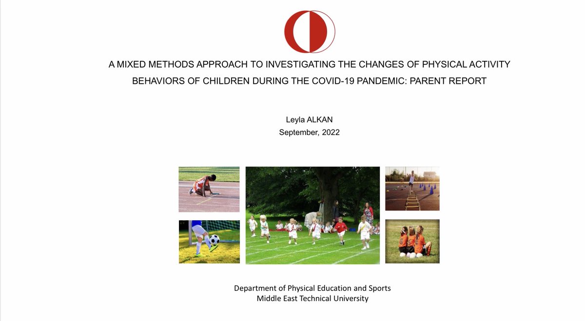 “A mixed methods approach to investigating the changes of physical activity behaviors of children during the covid-19 pandemic: Parent report”: A successfully defended M.S. thesis by Leyla Alkan. Congratulations. <a href="/leylaalkanodtu/">leyla alkan</a> ⁦<a href="/IrmakAlt/">Irmak H Altunsöz</a>⁩