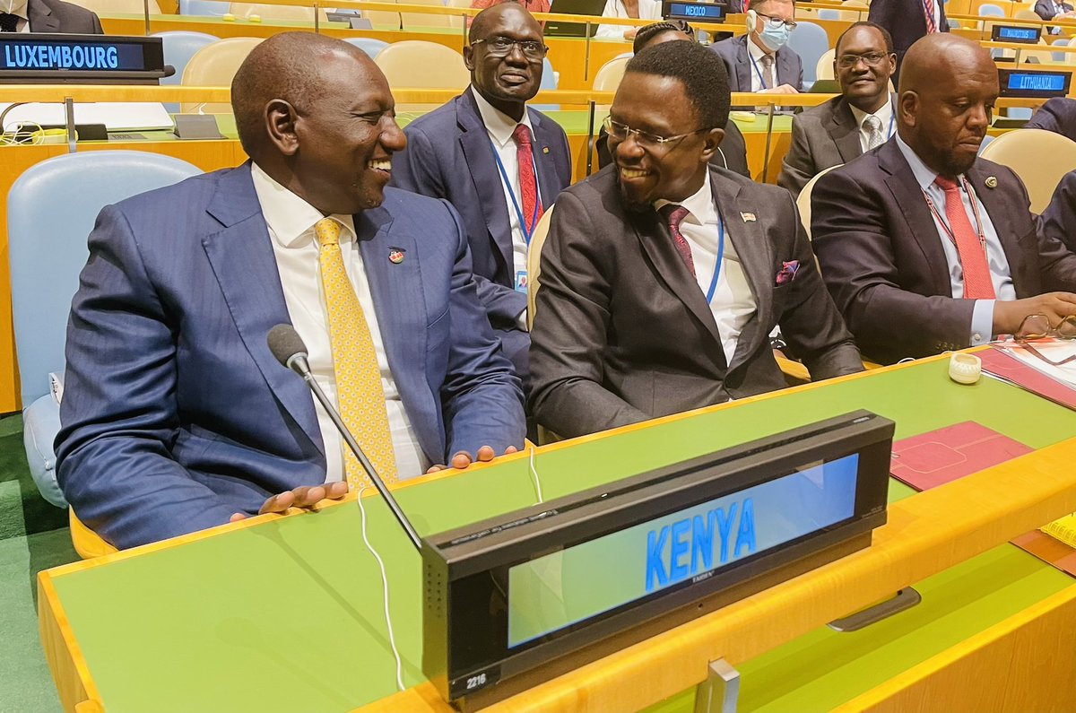 Pongezi boss @WilliamsRuto. Brilliant debut on the biggest global stage. No doubt one of the most consequential speeches of our time; delivered with unchained conviction, measured valor, refreshing candor and natural poise. A privilege to share in this historic moment.🇰🇪 #UNGA77