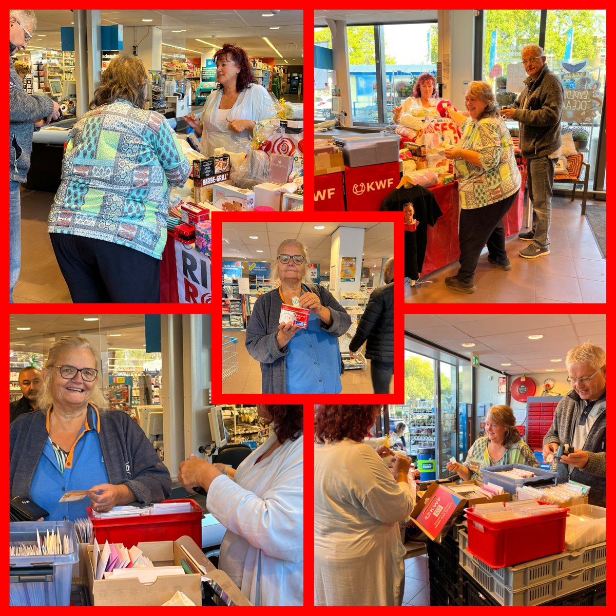 scoteloostzaan's tweet photo. De eerste kaarten zijn verkocht , ook de collecte bus wordt al gevuld 🌹🌹🔝 kom vandaag langs bij Albert Heijn Lindeman Oostzaan en koop voor 1 euro per stuk de prachtigste wenskaarten en maak kans op super mooie prijzen 🎁 Scotel-Oostzaan Team #ridefortheroses @kwf_nl https://t.co/9VbC78qWab