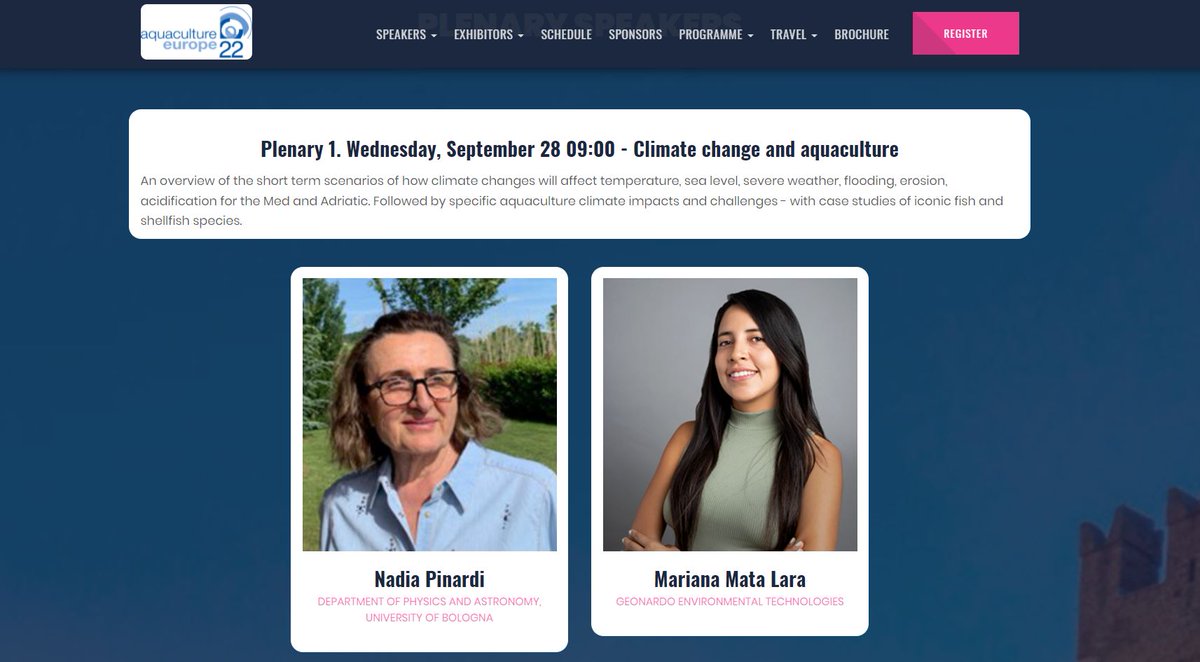 AQUA-LIT project (@aqua_lit) on Twitter photo 🐠4 days left before the <a href="/easaqua/">European Aquaculture Society (EAS)</a> 2022 starts!💦 Don't miss the 1st plenary session where <a href="/marianaml_mar/">Mariana Mata Lara</a> and <a href="/NadiaPinardi/">Nadia Pinardi</a> will discuss how #ClimateChange will affect #aquaculture 🌏
More info here: aquaeas.org 🐠4 days left before the <a href="/easaqua/">European Aquaculture Society (EAS)</a> 2022 starts!💦 Don't miss the 1st plenary session where <a href="/marianaml_mar/">Mariana Mata Lara</a> and <a href="/NadiaPinardi/">Nadia Pinardi</a> will discuss how #ClimateChange will affect #aquaculture 🌏
More info here: aquaeas.org