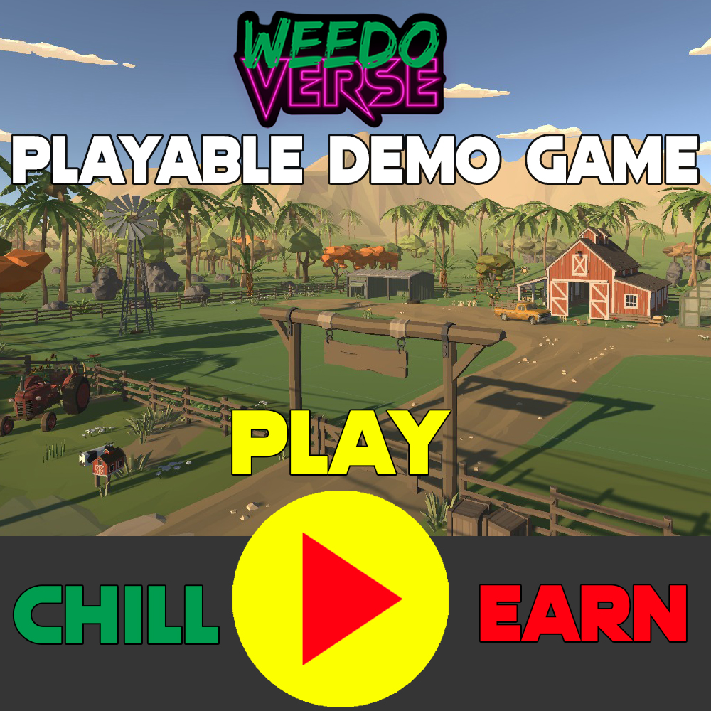 WeedoVerse's tweet photo. BIG NEWS : Our Playable Demo Game is released https://t.co/512P7IXL4K
Join us, test it &amp; start EARN Crypto on our Discord Server🤑
SURPRISE EVENT: if we reach 5 000 users in 30 days = LIVE MUSIC EVENT for users only with ton of🎁
#blockchain  #P2EGame #NFTGame #WeedLovers #NFTs https://t.co/4oUQY2uw23