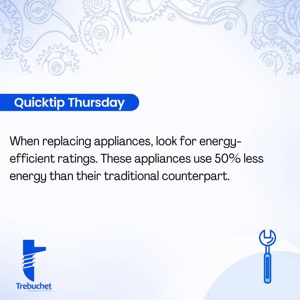 trebuchetsystem's tweet image. When new appliance standards go into effect, they prohibit the production, import or sale of products that do not meet the minimum efficiency requirements. 

 #Designandfunctionality #business #blackownedbusiness #ElectricalEngineers #businesssupport #Trebuchetsystem