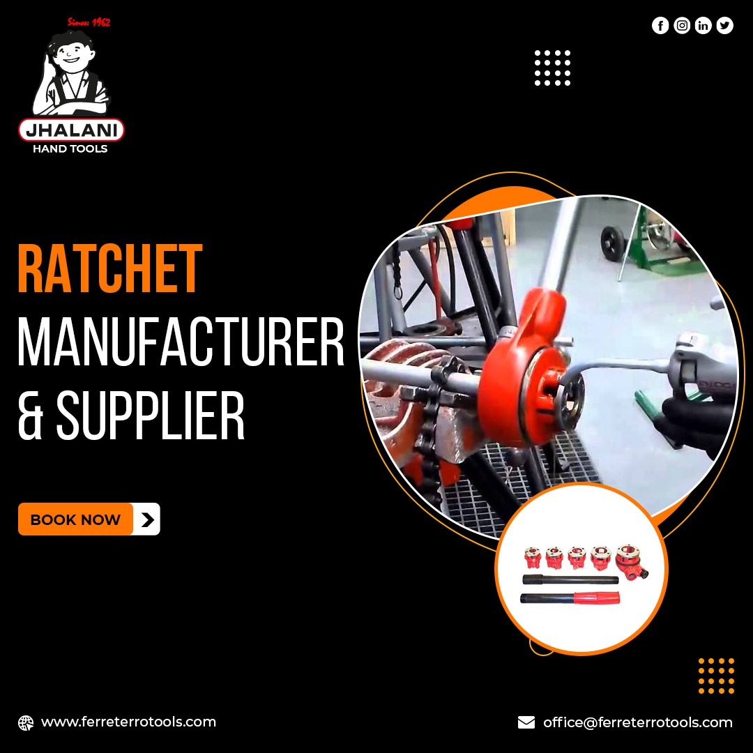 ToolsJhalani's tweet photo. #Jhalanitools are the leading #Ratchet #manufacturer and #supplier with years of experience in #manufacturing the best in class #handtools. 

✅ Order today!

👉 Get more info ,Visit 🔗 https://t.co/Ee2hKGnRcg
  
#ratched #tools #hardwarestore #hardwaretools #tool #manufacturers https://t.co/ilAxXMyLTY