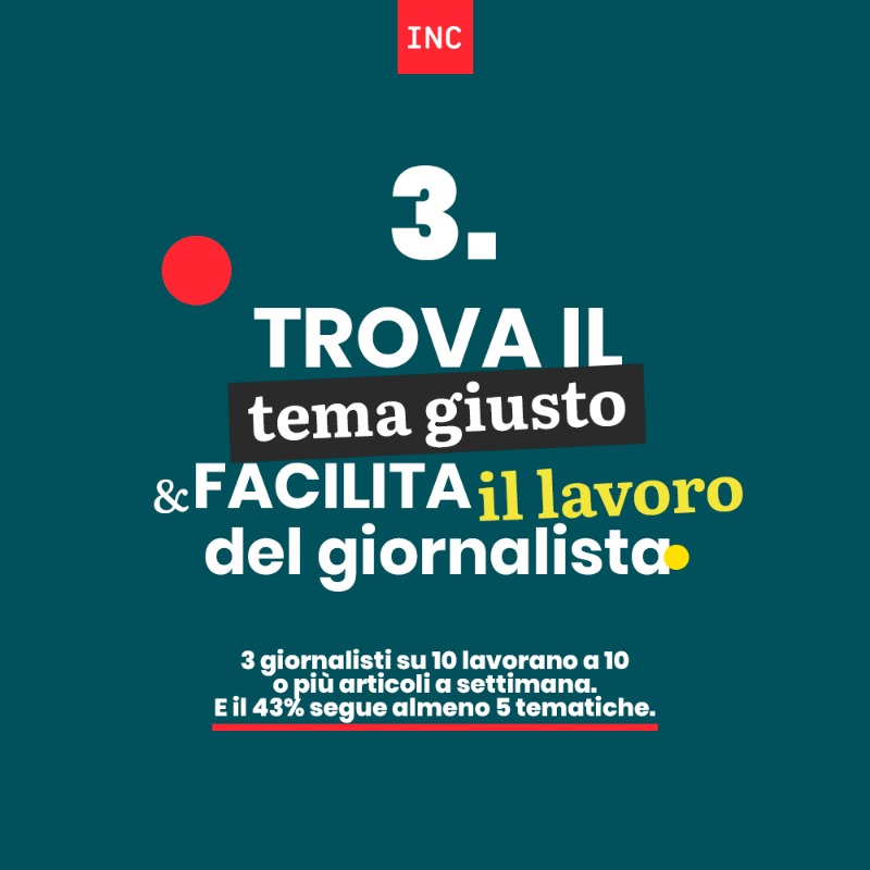 INC_PRagency's tweet photo. 💎 Una miniera di informazioni preziose: parliamo del Report Annuale di @Cision da cui abbiamo estratto 12 insight per conquistare i #giornalisti e realizzare #pressrelease di successo.
👉Scopri qui i primi 6!
#stateofmedia #journalism #press #ufficiostampa #media