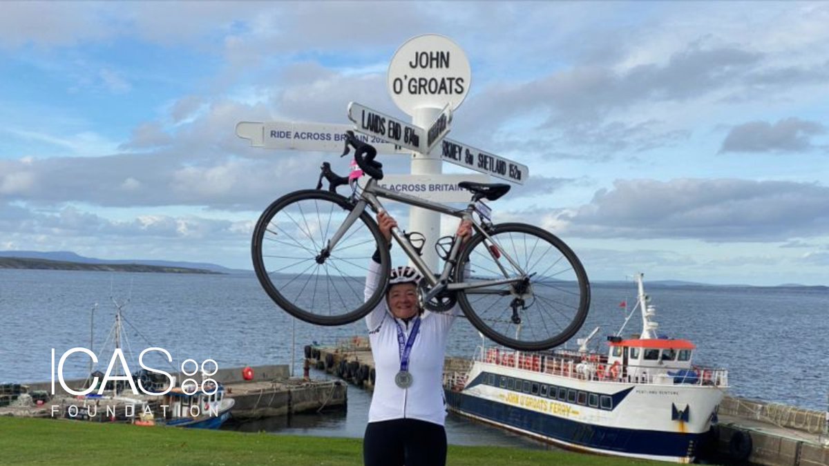Gone the extra mile for the @ICASFoundation 
Please donate: https://fal.cn/3s6rC

After 9 arduous days and over 1000 miles, ICAS Vice President, Alison Cornwell CA has completed her challenge and is close to hitting her fundraising target of £25k.
See her journey in pictures 