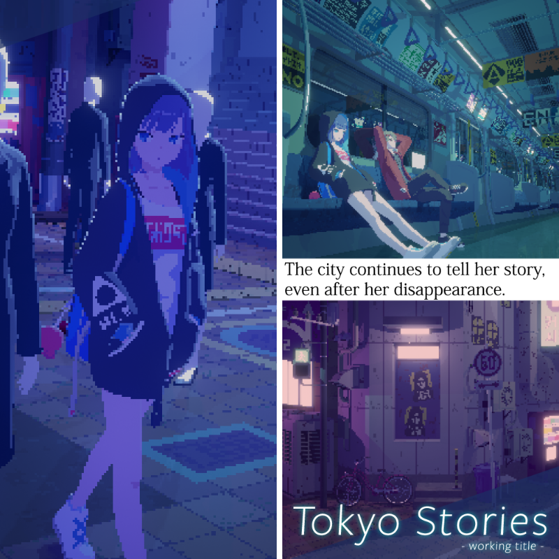 tky_stories's tweet photo. [Steam Store Page is now open]

"The story of a girl continues on in the city where she went missing."

Tokyo Stories is a 3D adventure game set in a forgotten Tokyo, featuring a visual expression that combines pixel art and 3D.

#tky_stories