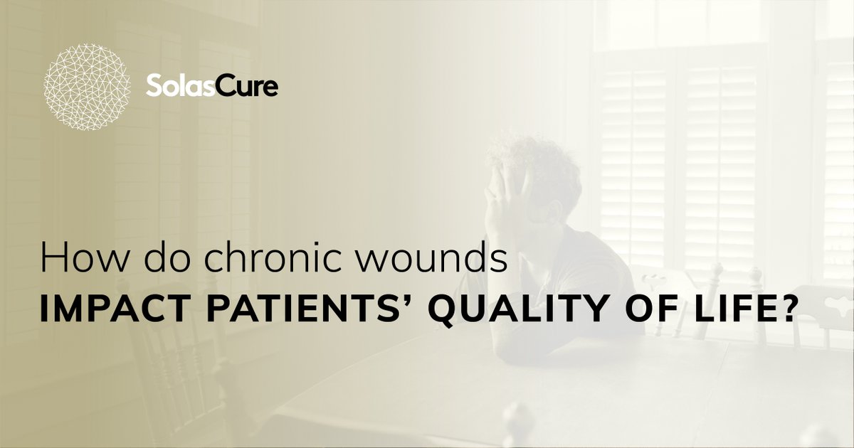 People living with chronic wounds describe the experience as isolating &amp; debilitating.

nursekey.com/quality-of-lif… 

Our goal is to find a solution to improve the chronic wound patient outcomes in all settings.

Find out more about SolasCure: solascure.com/science/