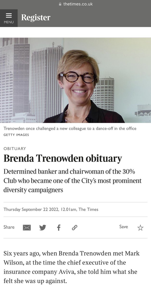 Get your dancing shoes on for the <a href="/thetimes/">The Times and The Sunday Times</a> <a href="/BTrenowden/">Brenda Trenowden CBE</a> obituary today