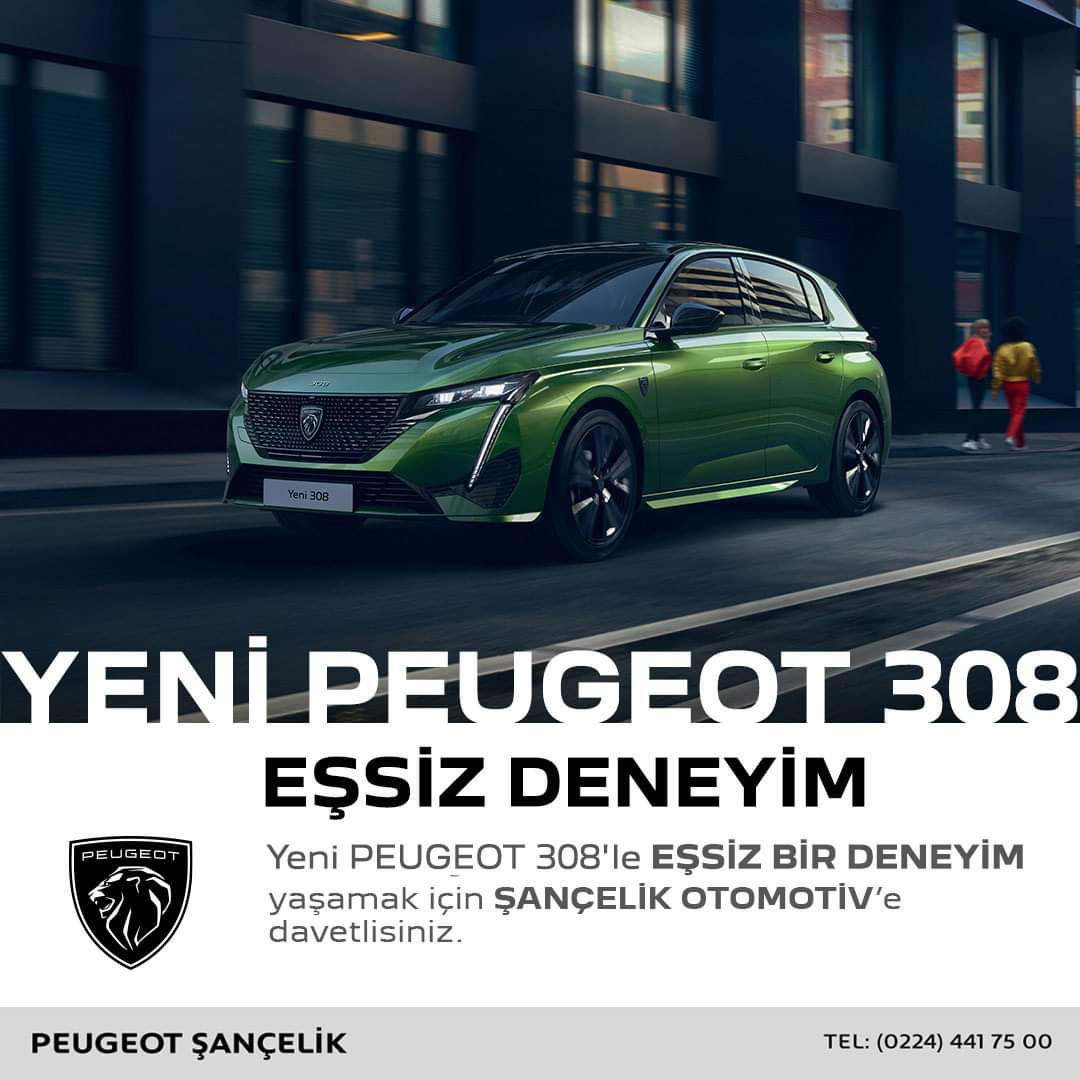 sancelik's tweet photo. Yeni PEUGEOT 308'le EŞSİZ BİR DENEYİM yaşamak için ŞANÇELİK OTOMOTİV'e davetlisiniz.

detaylı bilgi için: 0224 441 7500
Şançelik Plaza İzmir Yolu https://t.co/nEEGqkoOeX'de

#peugeot #bursa #308 #peugeot308 #otomobil #araba https://t.co/OgJMc7lxPy