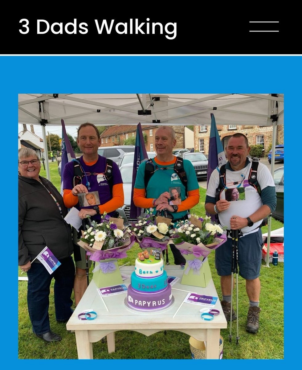 gareth_moir's tweet photo. Three dads waking, who all lost their daughters to suicide. Rising awareness, binging it to people's mind, promoting seeking support. #3DadsWalking #suffolkVASP @oursuffolkvasp  #SuicidePrevention    #SuffolkSuicidePrevention
https://t.co/j8e5aFF1cl https://t.co/5RVWUvGWkr