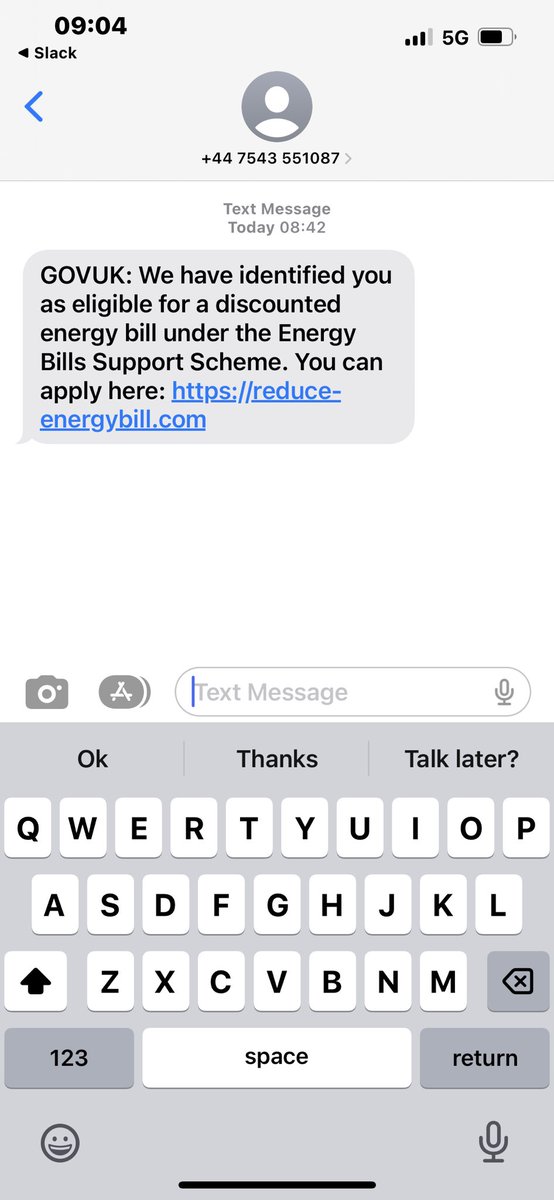 ⁦<a href="/MartinSLewis/">Martin Lewis</a>⁩ the latest scam…when will people be protected from unsolicited SMS ?