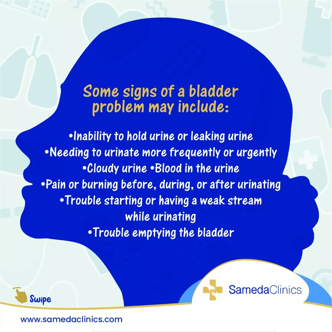 samedaclinic's tweet photo. Bladder problems can disrupt day-to-day life.
When people have bladder problems, they may avoid social settings and have a harder time getting tasks done at home or at work.
#fertilityclinincsinlagos #medical #fertility #bladdercare #health #women #womenshealth #bladder #aged https://t.co/3sQxjmq8xw