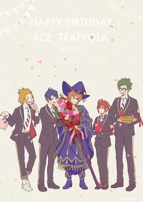 エースくんお誕生日おめでとう!!世界一かわいいぞ!だいすきだー!#エース・トラッポラ誕生祭2022 