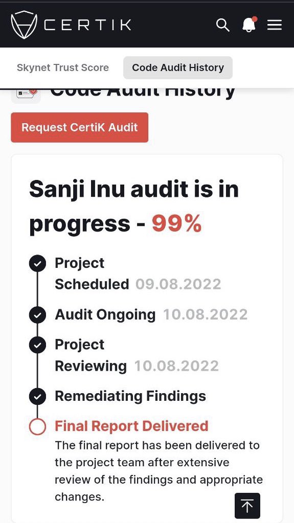 sanjiinu_tw's tweet photo. 🔥🔥🔥 Sanjiinu will initiate the bull. Fill your bag. To the moon. Sanjiinu developments are on the way @CertiK @CertiKAlert @CertiKCommunity #certik #BSC #BSCGem #sanjiinu #SHIB #DOGE #LUNC #MEXC #cryptocurrency https://t.co/OHjOgQIRgU