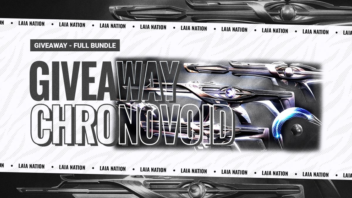 🫡🚀CHRONOVOID BUNDLE GIVEAWAY🚀🫡

✅ Like &amp; Retweet
✅ Follow @k4nzo_ @DolfoDroid <a href="/zePiCzz/">zePiCzz</a> 
<a href="/LaiaNation/">LAIA NATION</a> 
✅ tag 2 friends 

winners announced @ 03/Oct