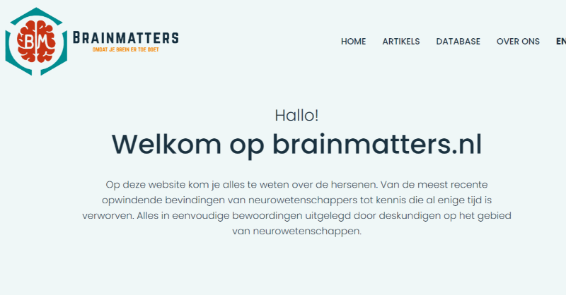 BrainMatters_NL's tweet photo. Brainmatters is back! Have you read our new aricles yet?
Brainmatters is terug! Heb je onze nieuwste artikels al gelezen?