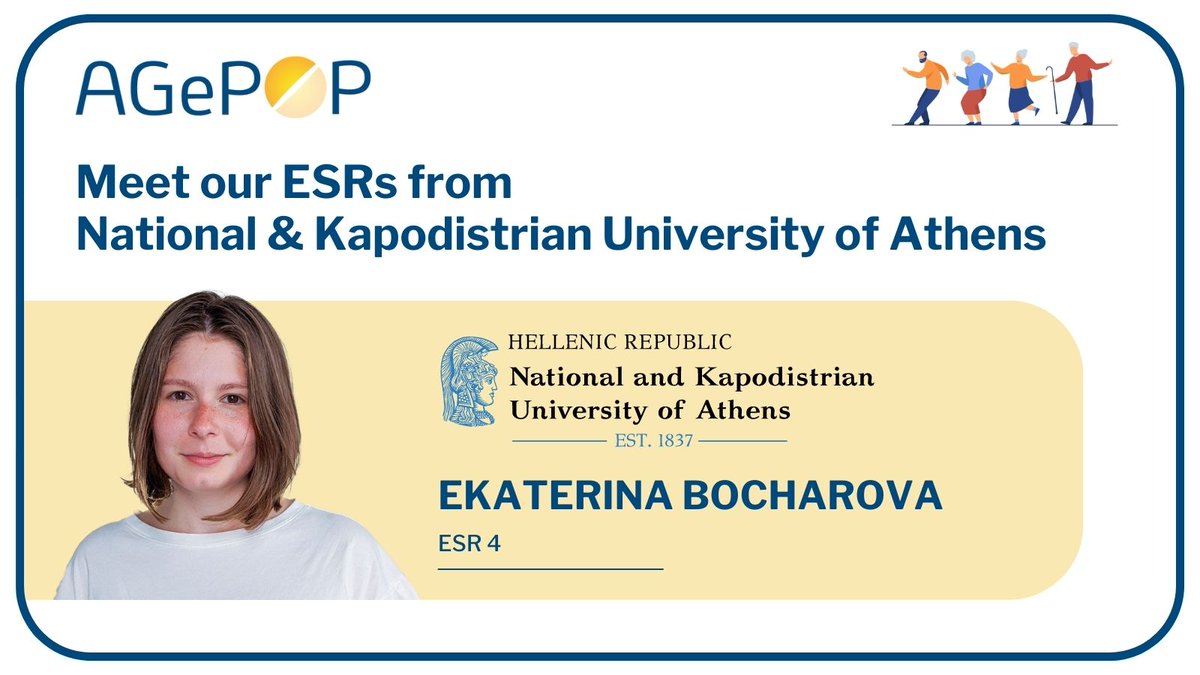 AGePOP_H2020's tweet photo. Day #2 of getting to know our Athens #H2020 ESRs @uoaofficial 
Today we chat with Ekaterina Bocharova @Katia1543 https://t.co/Vxyf10V1QY
