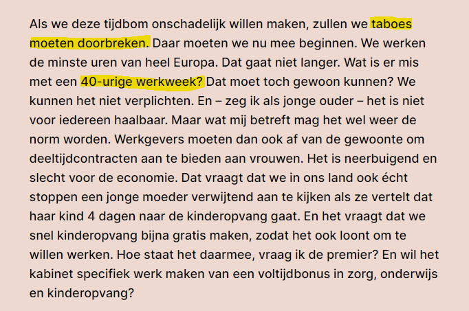 1) Gisteren liet <a href="/jpaternotte/">Jan Paternotte</a> van <a href="/D66/">D66</a> een proefballonnetje op over de #40UrigeWerkweek. We moeten "taboes doorbreken", zegt hij. "Wat is er mis met de 40-urige werkweek?"

Nou, Jan, goed nieuws, je hoeft niet te wachten op een antwoord van Rutte, dit 🧵 krijg je gratis.