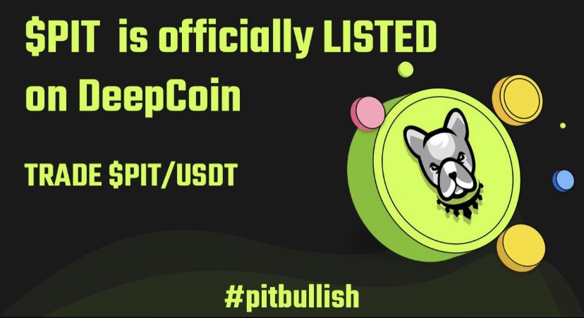 Another exchange is also feeling #PITBULLISH, it seems! 🐶

Pitbull just got listed on <a href="/Deepcoin_global/">Deepcoin</a> 🎯

Let’s give them a warm welcome and join their giveaway 👇