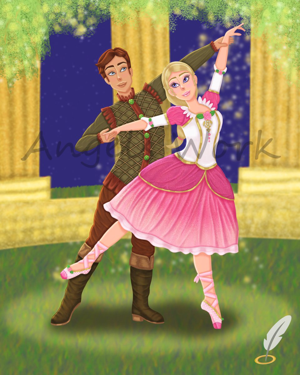 AngelsWork3's tweet photo. “Together we form the power of 12”🩰
A very classic Barbie film, which is still one of my most faves ever, the leads are also gorge.
#Barbie #Barbiemovie #BarbieDoll #Barbieinthe12dancingprincesses #ballet #pavillion #Procreate #procreateart #digitalart #photoshopart https://t.co/os62jqYstL