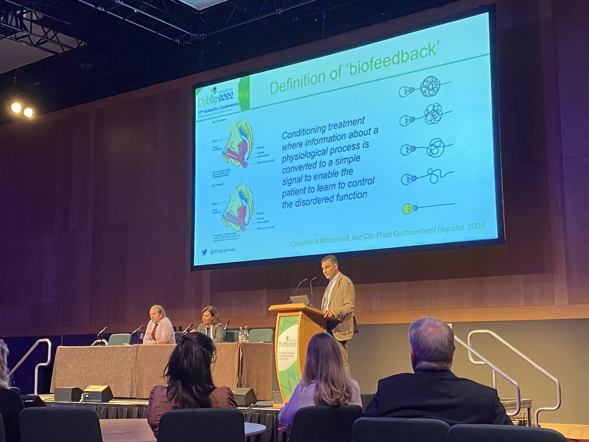 Outstanding presentation on patient selection for biofeedback in the conservative management of constipation by <a href="/DrUgoGrossi/">Ugo Grossi</a> at <a href="/escp/">escp</a> meeting in Dublin