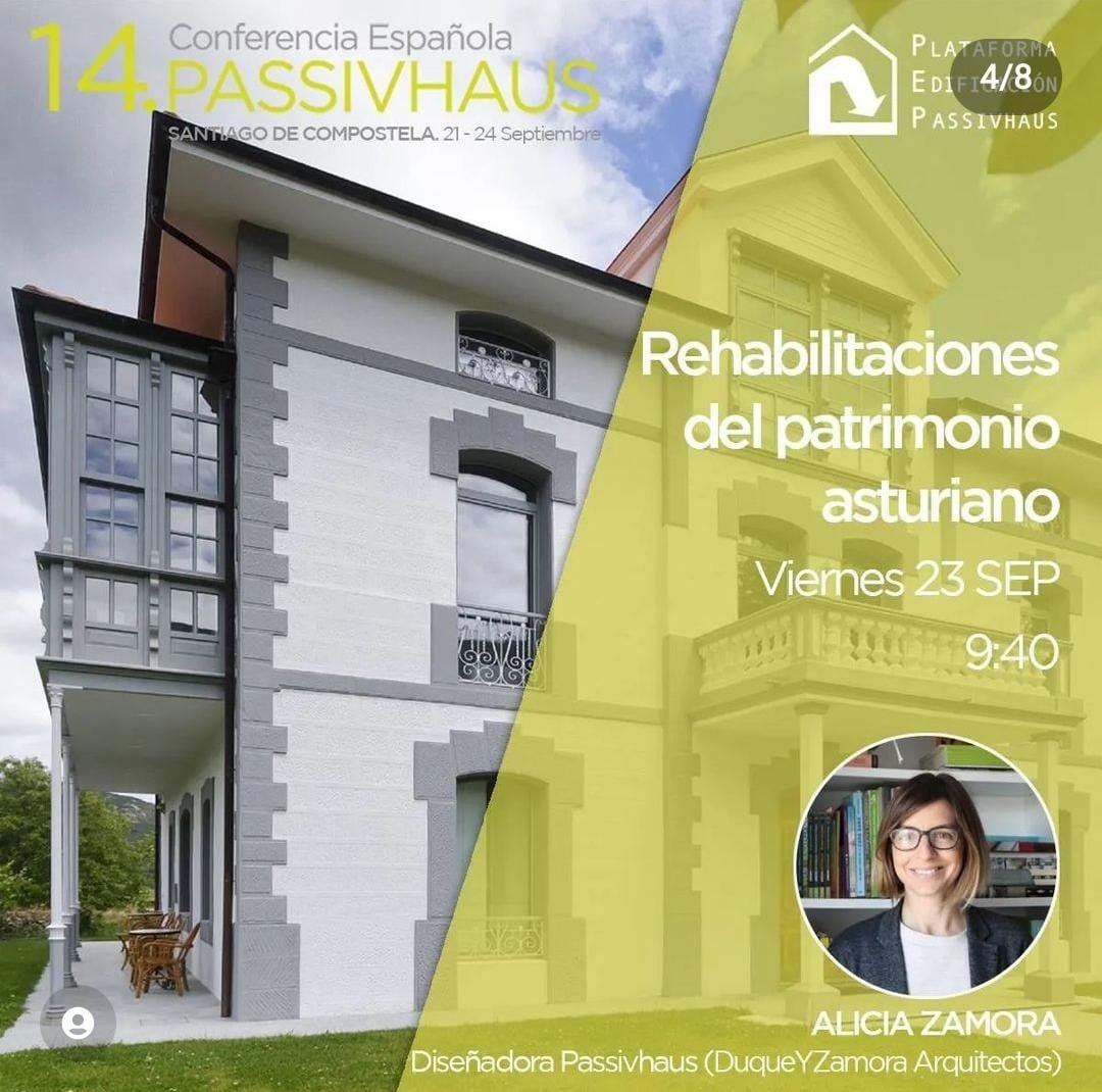 Comienza #14ConferenciaPassivhaus  y ahí estamos, mañana presentaremos Proyectos #Passivhaus de  #Rehabilitación del #PatrimonioAsturiano