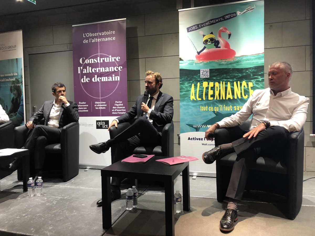 En direct de la conférence « l'orientation vers l'#alternance : un vecteur d'emploi ? » organisée par l’observatoire de l’alternance lancé en février 2022 par <a href="/Walt_Community/">Association Walt</a> <a href="/FondationAdecco/">FondationAdeccoGroup</a> et Quintet Conseil #apprentissage #1jeune1solution #orientation