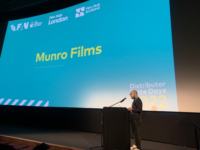 KeirWallerPR's tweet photo. It was a pleasure yesterday to speak on behalf on @munrofilms at @CentralPictureH for @Film_London  Distributor #SlateDays. Lots to look forward to in the coming months! https://t.co/EzWON95lCQ