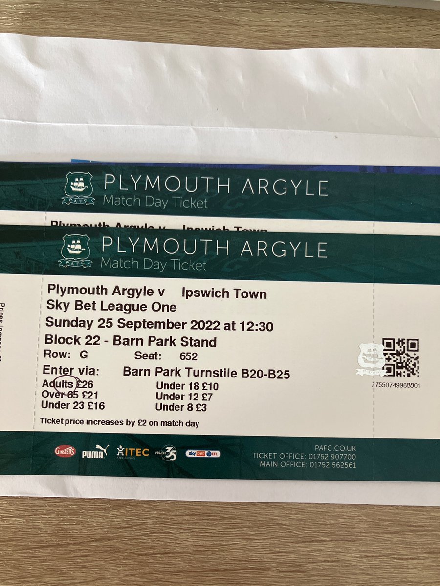 Tickets arrived <a href="/IpswichTown/">Ipswich Town</a> 
Weekend starts tomorrow in #Cornwall