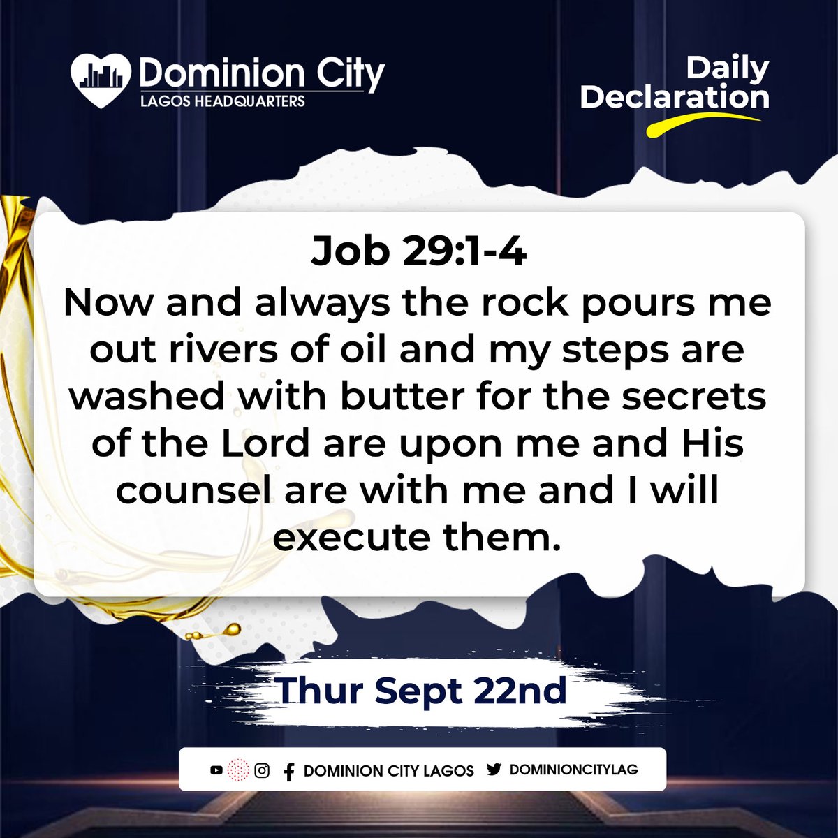 dominioncitylag's tweet photo. Declare This Word!!!

#DominionCity
#DCLagosHQ
#DailyDeclarations
#DCDeclares https://t.co/HdW2c0bn4y
