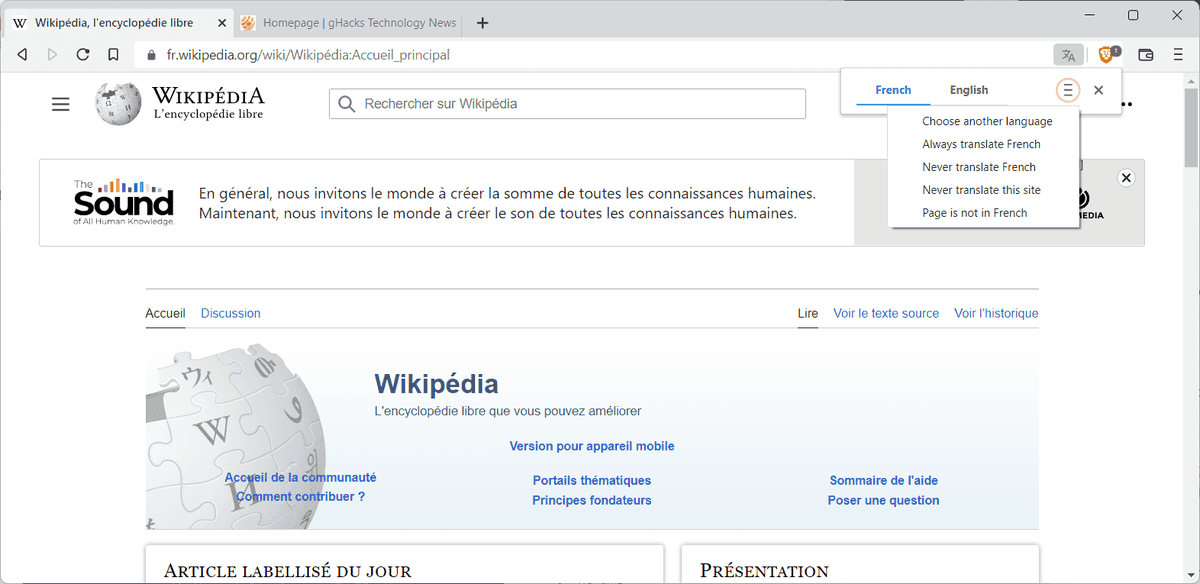 Technopat on Twitter "Brave, Google Translate yerine yeni bir çeviri