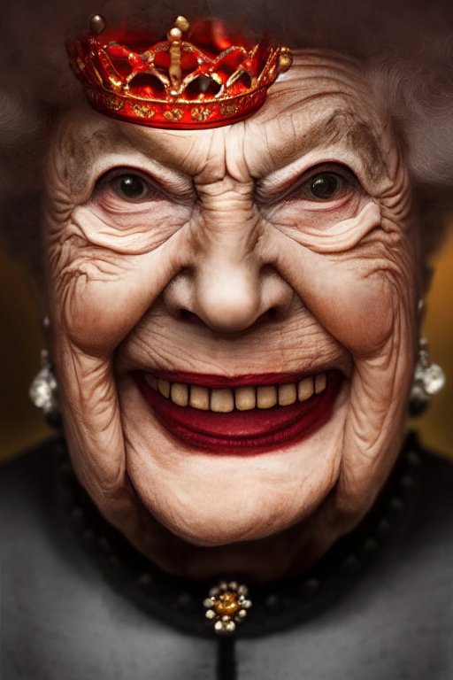 medicalsuction's tweet photo. God save me from the Queen #midjourney https://t.co/1aAb9O9tga