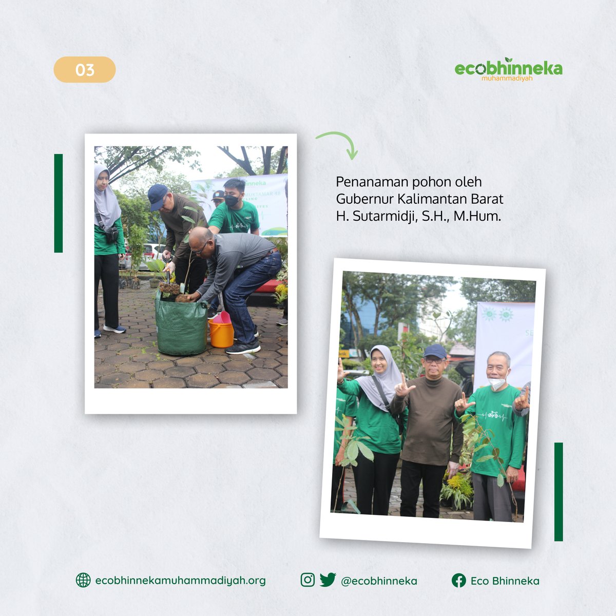 Memperingati Hari Jantung Sedunia dan menyemarakkan muktamar ke-48, SEKA Muhammadiyah Pontianak meluncurkan program perdananya "Cycling to Religious Sites", bersepeda santai sembari mengunjungi &amp; membagikan bibit tanaman ke-5 (lima) rumah ibadah

#ecobhinneka #Muhammadiyah #JISRA