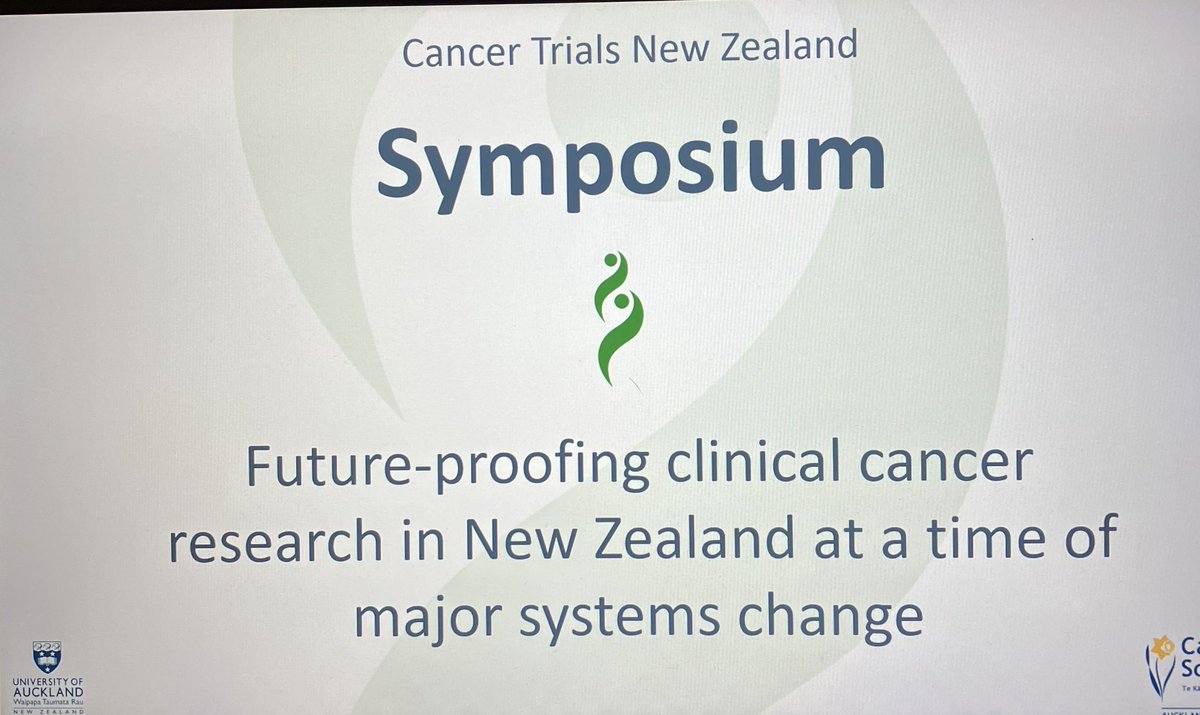 CancerTrialsNZ's tweet photo. Today we’re in sunny Christchurch at the amazing #TePae Convention Centre for our symposium, ‘Future-proofing clinical cancer research in NZ’. Fantastic speakers/panellists, great attendance in the room &amp; on Zoom - thank you. Lots to do but lots of opportunity - we will be bold! https://t.co/5Jdbq9J6QM