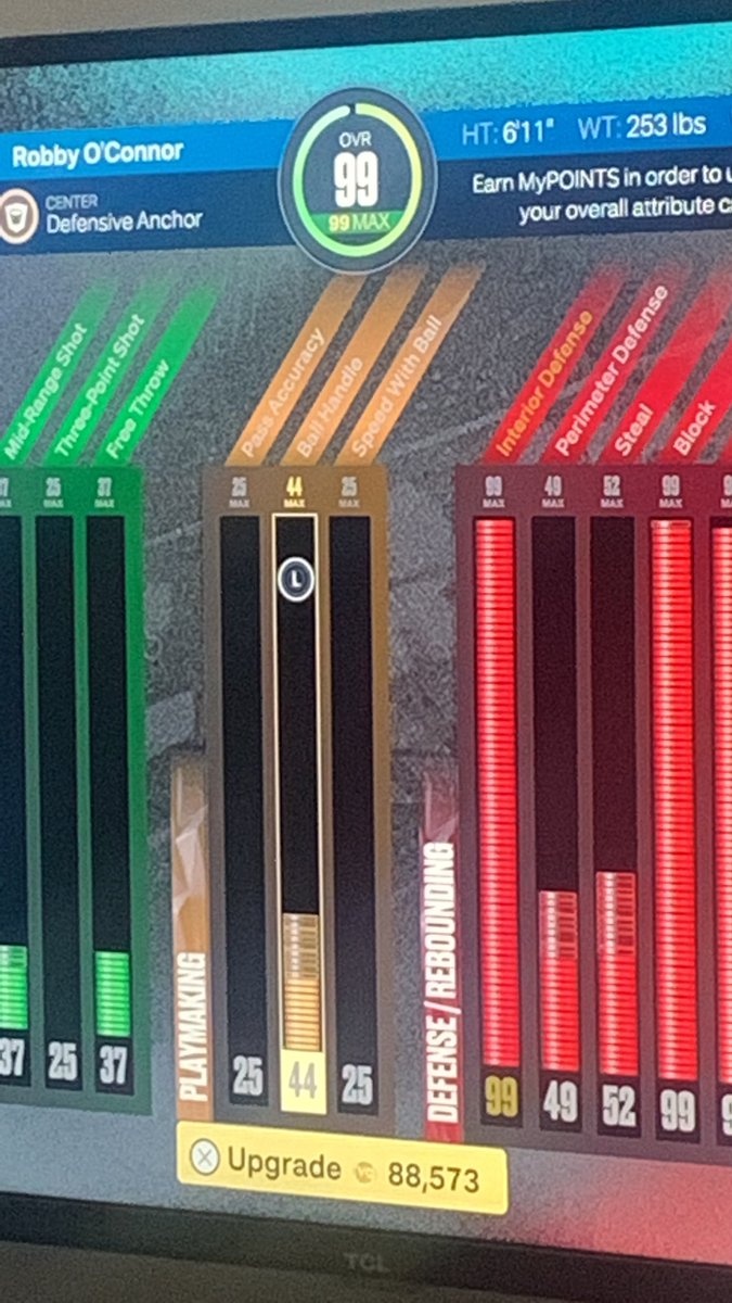 This is actual insanity. 88 Thousand Vc to upgrade from 98 to 99. 1 overall point. #NBA2K23 #2KCommunity #NBA2K