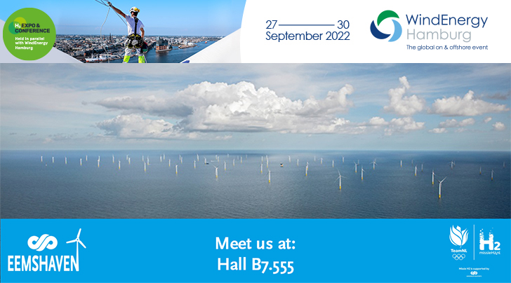 GroningerHavens's tweet photo. We are present at WindEnergy Hamburg next week from 27 September to 30 September.
Please feel free to meet us at Hall B7-555 and get to know more about #offshorewind in #Eemshaven.
#offshore #windpower #energy #followtheenergy #windturbines https://t.co/GKnkeTLarm