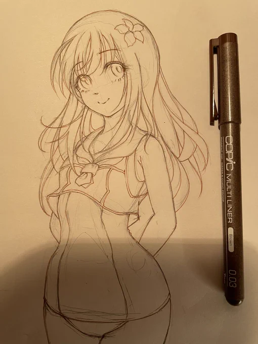 描いてました。色塗りできるかな。。。 