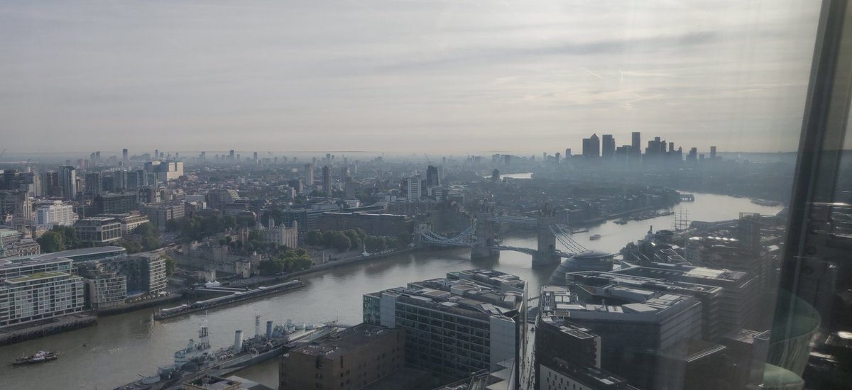 SimonWelchMD's tweet photo. Beautiful morning here at the Shard, already got the @Evorio365 talk transformation event - CRM implementation #CRM #Dynamics365 https://t.co/43HJFG6sqm