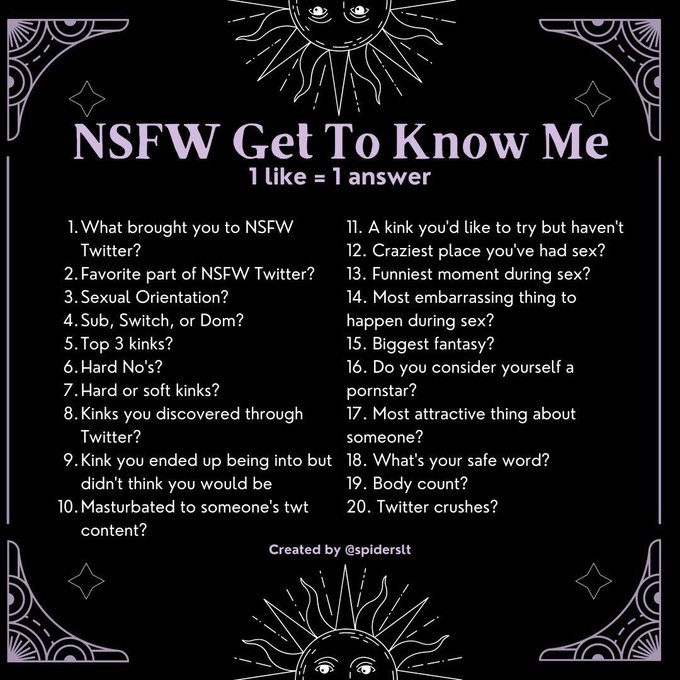 I&rsquo;m gonna do this for the next 24 hours :33 but instead of likes, comment which ones you want answered💕💕<a href="/tag/sellingcontent"class="tags"><span>#sellingcontent</span></a><a href="/tag/nsfwtwt"class="tags"><span>#nsfwtwt</span></a>