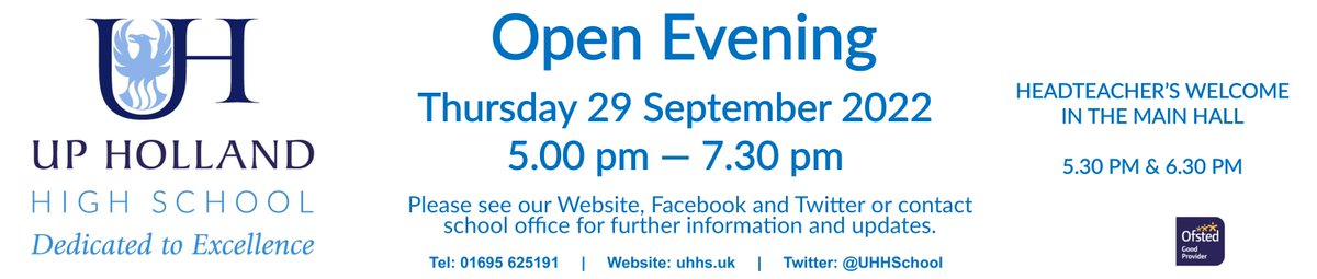 We are looking forward to welcoming you to our fantastic school next week.