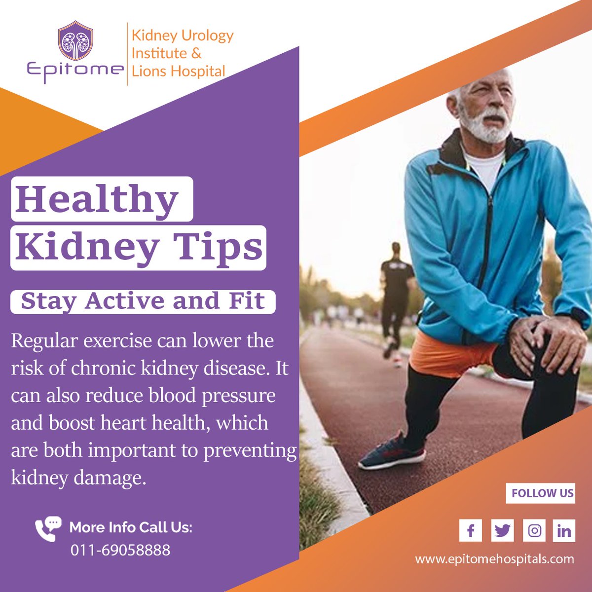 Regular exercise is good for more than just your waistline. 
Walking, running, cycling, and even dancing are great for health.
.
#kidney #kidneyhealth #kidneywarrior #kidneycancer #kidneys #kidneyawareness #kidneycare #kidneyproblems #kidneyinfection