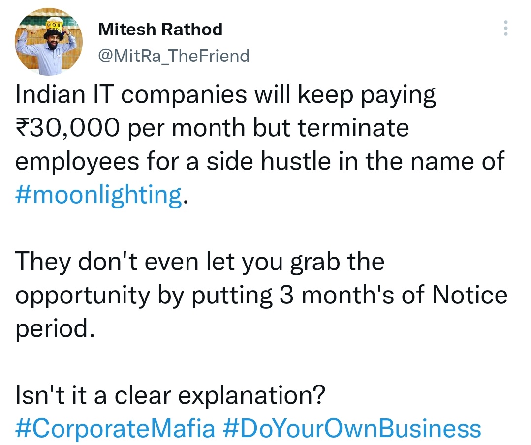 MitRa_TheFriend's tweet photo. Pay the handsome salary so they don't use your internet to find another company but they won't because they are only focused with their P&amp;L, Bankers and investors.

These people are really smart and give lucrative insurance schemes but to run an errand they need money!

#MitRa https://t.co/fgHOIBsoiZ