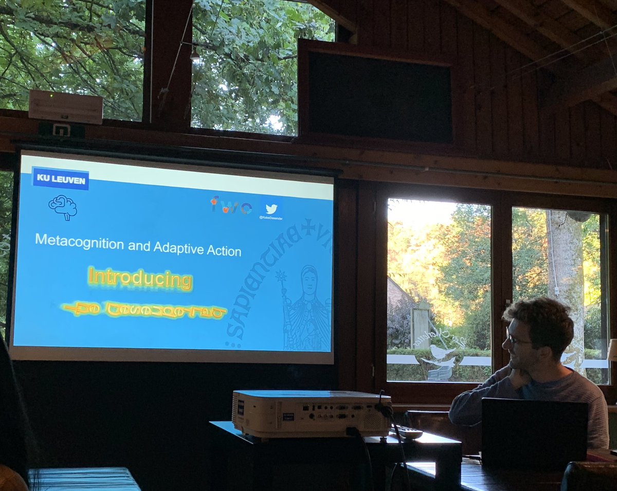 BiolPsychol's tweet photo. Last day of retreat starts with @KobeDesender ‘s lab! 🧠 Presenting @VloeberghsRobin @PierreLeDenmat1 @voalan3 💪🏻 https://t.co/TpyzJlQx2T