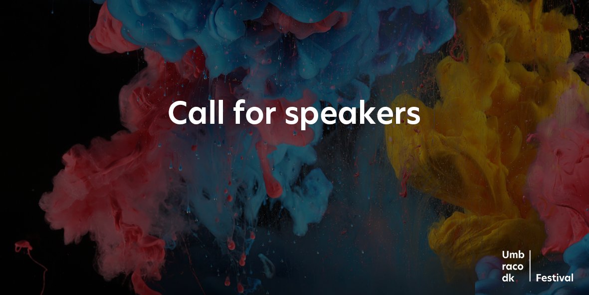 Last chance!

'Call for Speakers' is closing tomorrow, so if you're dreaming of presenting something awesome at Umbraco DK Festival 2022 this is your chance: 
forms.gle/jji3Ahj1FkWBYy…

Looking forward to see you <a href="/Umbdkfest/">Umbraco DK Festival</a> Nov. 24, 2022: kraftvaerk.com/da/umbraco-dk-…
#umbraco #umbdkfest