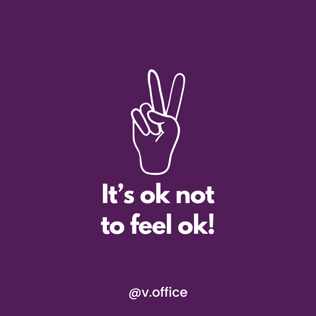 It's ok not to feel ok!
In the last few weeks we have experienced a monumental event with the passing of her Majesty The Queen, so here is our reminder at V.Office to take some time out for yourself when needed and most importantly, to breathe... #takeabreak