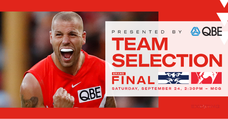sydneyswans's tweet photo. CONFIRMED 🔐

John Longmire has made one change for the Grand Final!

#Bloods