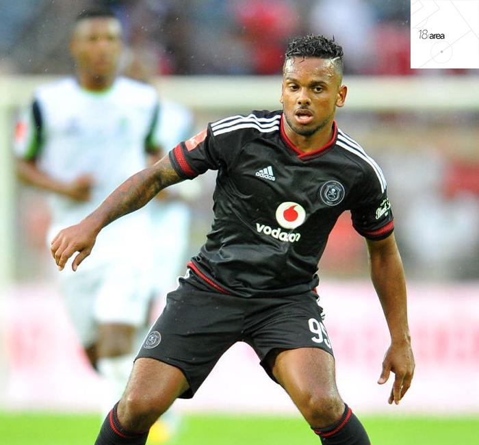 18Area1's tweet photo. Kermit Erasmus scored 21 goals in his 80 appearances for Orlando Pirates! 

#18Area https://t.co/Vibn8WTnSj