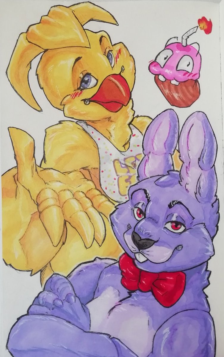 charlex_inc's tweet photo. Old sketch
#fnaf #fivenightatfreddys #bonny #chika #fanart #sketch #art https://t.co/tWo3sWTWw8