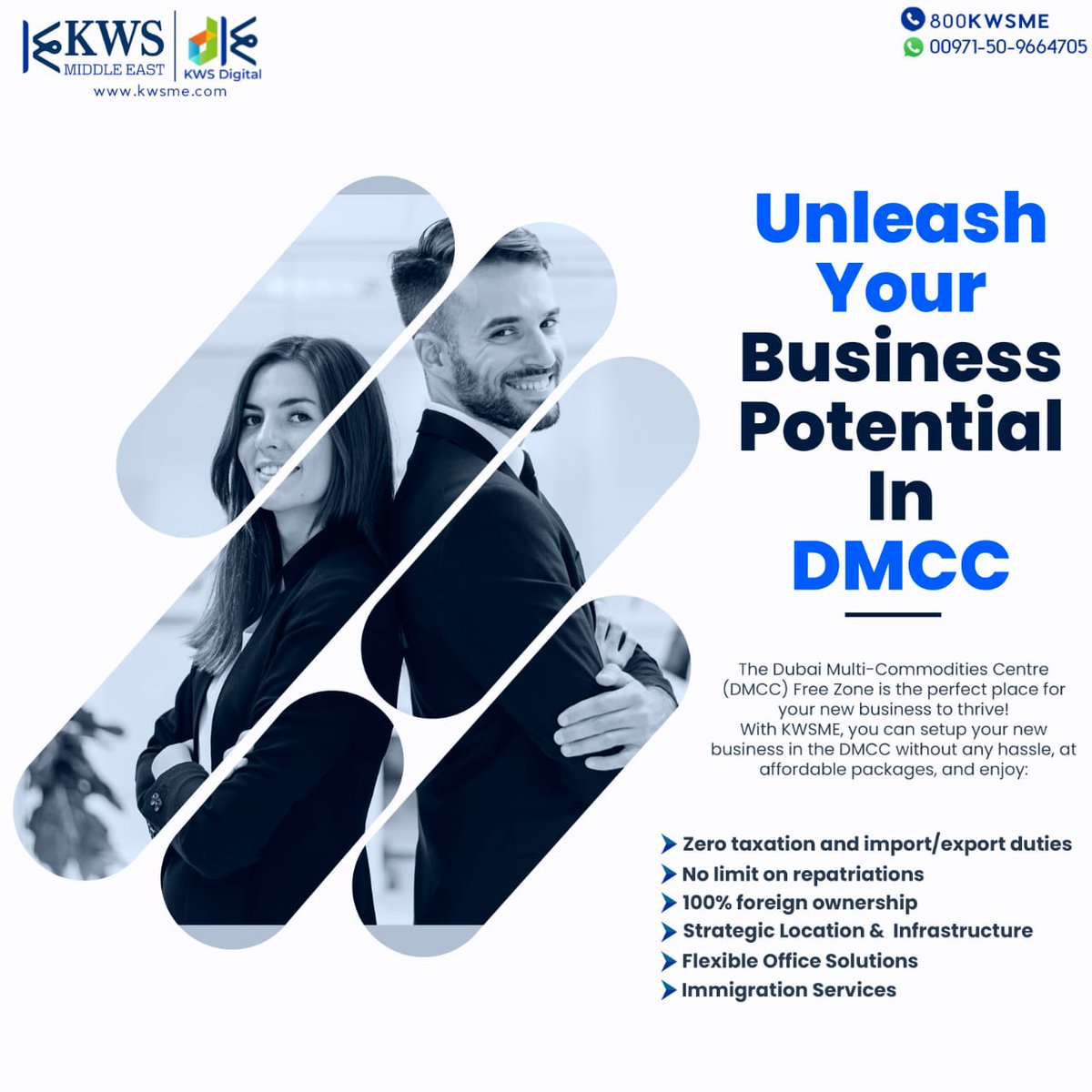 KWSMiddleEast's tweet photo. The Dubai Multi-Commodities Centre (DMCC) Free Zone is the perfect place for your new business to thrive!
With KWSME, you can setup your new business in the DMCC without any hassle, at affordable packages, and enjoy:
#kwsmiddleeast #businesssetup #dubaimulticommoditiescentre https://t.co/Ig40LLohSG