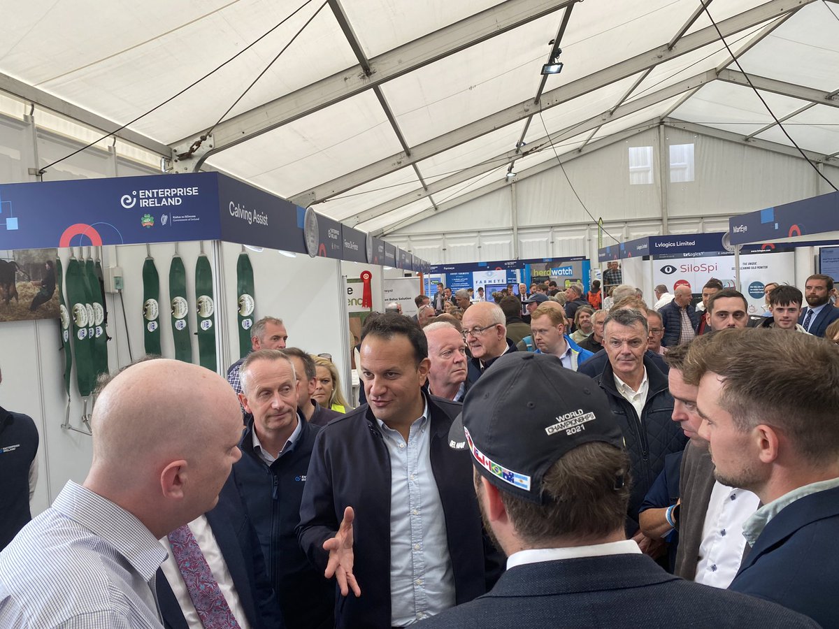 Aidan J. Connolly (@ajconnolly1) on Twitter photo A new furrow?
Agtech Village <a href="/NPAIE/">National Ploughing</a> focussed on what’s next in Irish farming, hosted by <a href="/Entirl/">Enterprise Ireland</a>
Taniste <a href="/LeoVaradkar/">Leo Varadkar</a> joined <a href="/AgTechIreland/">AgTechIreland</a> <a href="/TerranutriTECH/">TERRA NutriTECH</a> <a href="/Alltech/">Alltech</a> <a href="/KEENANsystem/">KEENAN</a> <a href="/Herdwatch/">Herdwatch ® | Simplifying Livestock</a> <a href="/ifac_ireland/">ifac</a> <a href="/silicate_carbon/">Silicate</a> <a href="/tommythevet/">Tommy Heffernan 🦠🦠🦠</a> <a href="/AgriAware/">Agri Aware</a> in the Innovation arena A new furrow?
Agtech Village <a href="/NPAIE/">National Ploughing</a> focussed on what’s next in Irish farming, hosted by <a href="/Entirl/">Enterprise Ireland</a>
Taniste <a href="/LeoVaradkar/">Leo Varadkar</a> joined <a href="/AgTechIreland/">AgTechIreland</a> <a href="/TerranutriTECH/">TERRA NutriTECH</a> <a href="/Alltech/">Alltech</a> <a href="/KEENANsystem/">KEENAN</a> <a href="/Herdwatch/">Herdwatch ® | Simplifying Livestock</a> <a href="/ifac_ireland/">ifac</a> <a href="/silicate_carbon/">Silicate</a> <a href="/tommythevet/">Tommy Heffernan 🦠🦠🦠</a> <a href="/AgriAware/">Agri Aware</a> in the Innovation arena